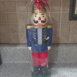 Vintage Festive Nutcracker Candle. New!